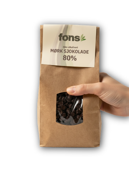 Mørk sjokolade 80% 1 kg